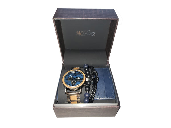 Mossimo Silver & Brown Watch Set
