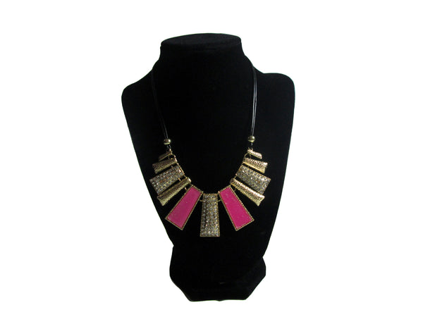 Gold and Pink Necklace - Envee Styles Boutique