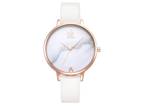 White Marble Pattern Watch